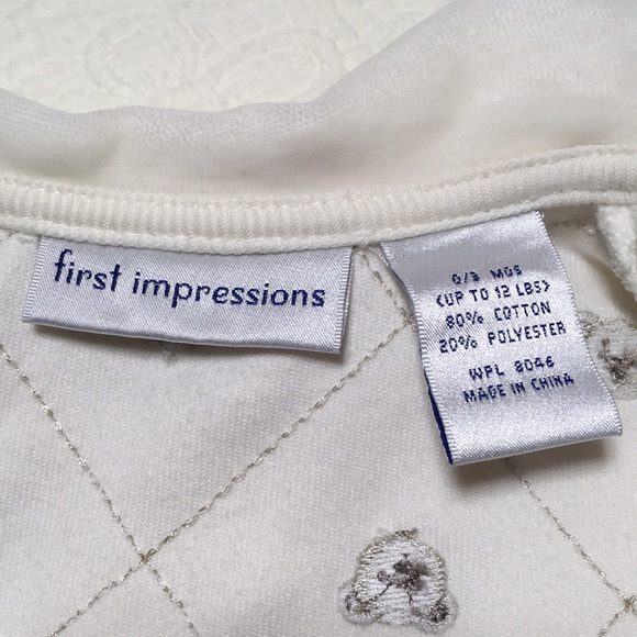 0-3m (5/$20) Velour Light Jacket/Cardigan by First Impressions - Picture 12 of 15